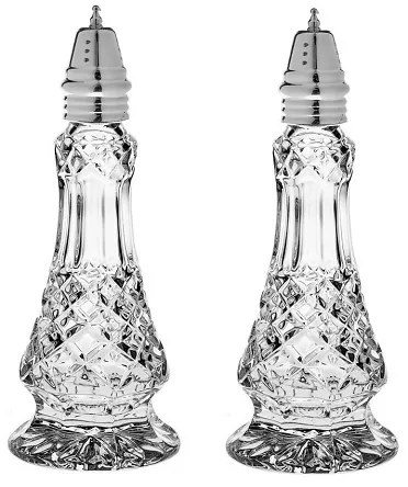 Crystal Bohemia DIAMOND soľnička a korenička 155 mm, 2 ks