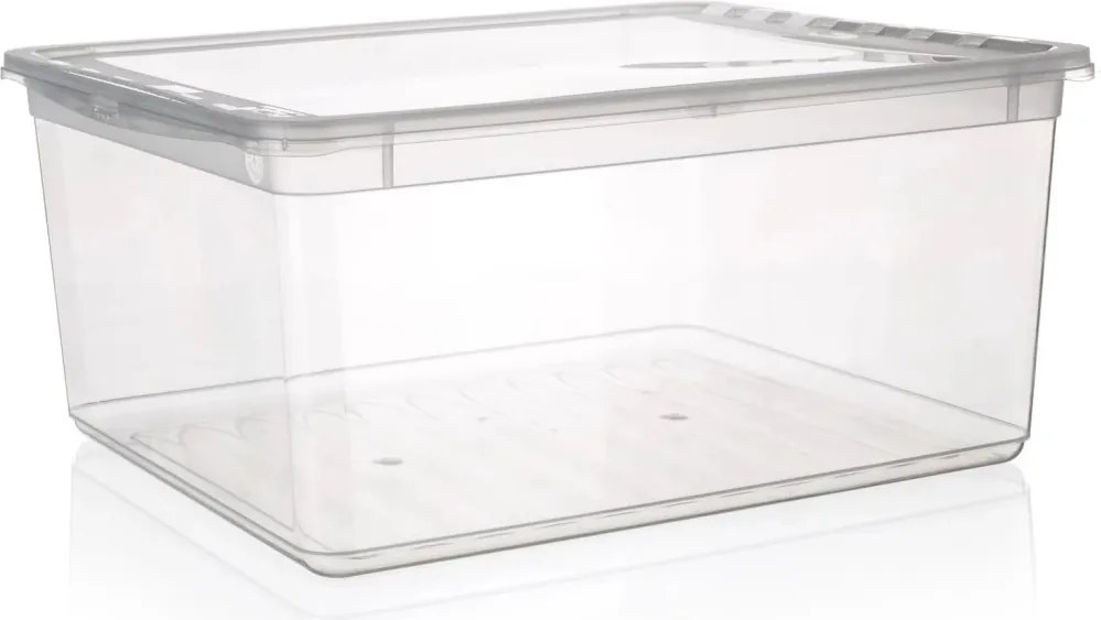 Keeeper Úložný box s vekom (má 2 funkcie) BEA Clearbox 18L, 39 x 35,5 x 18 cm