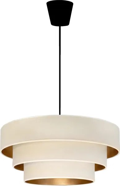 Brilagi - Luster na lanku LUNETA 1xE27/60W/230V priemer 40 cm krémová/zlatá