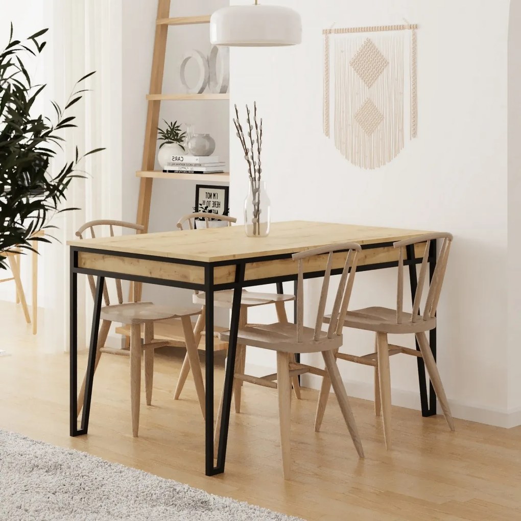 Jedálenský rozkladací stôl Pal 132/170 cm dub prírodný