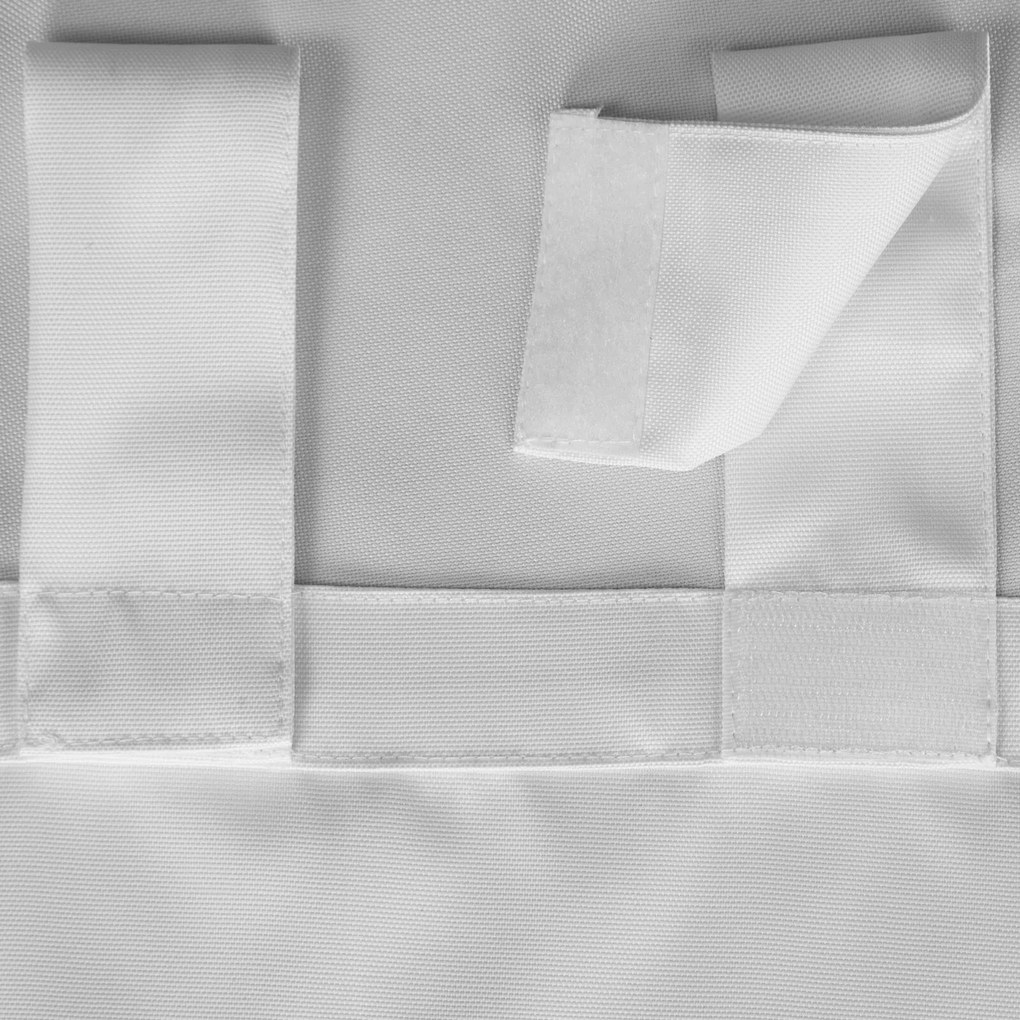 ZÁHRADNÝ VODEODOLNÝ ZÁVES NA PÚTKACH GARDEN 155X220 CM BIELA