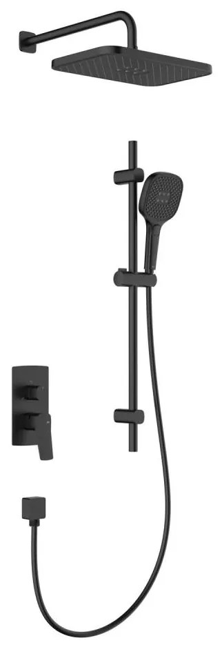 KFA Armatura 4529-301-81 - Sprchová zostava s podomietkovou batériou MALAGA čierna