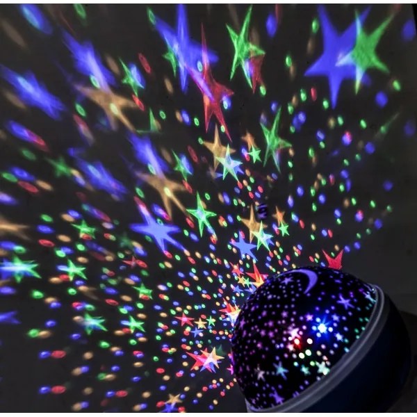 Solight 1V220 - LED Vianočný projektor USB 4xAAA