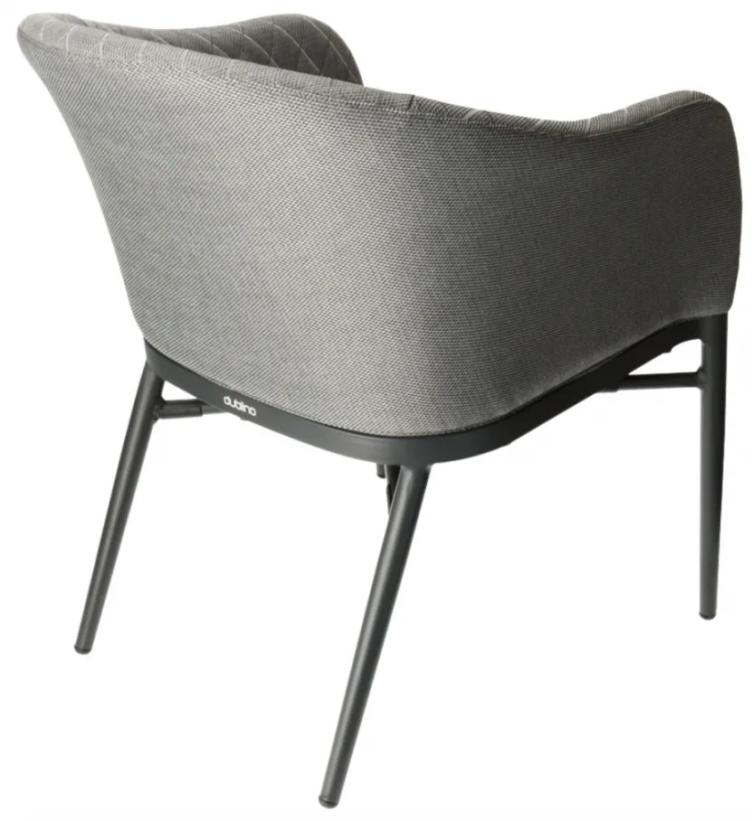 KORAT záhradná stolička s podrúčkami grey