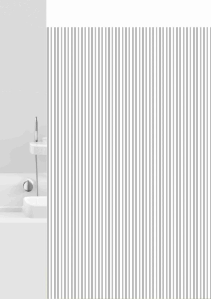 GRUND Sprchový záves VERTICAL bielo-šedá 180x200 cm