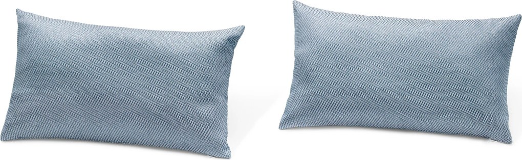 Vankúše do exteriéru s tkanou štruktúrou, 2 ks