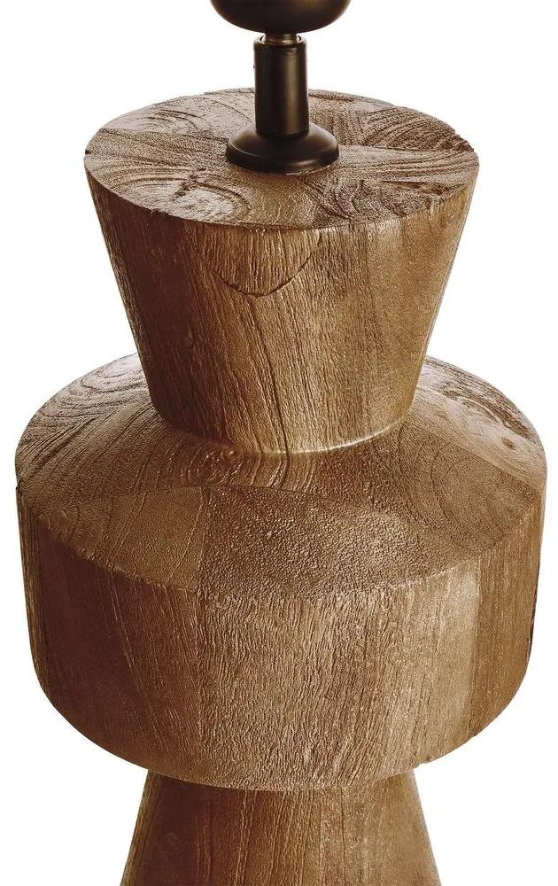 Butlers FROMAQUE Stolná lampa s podstavcom z mangového dreva 58,5 cm