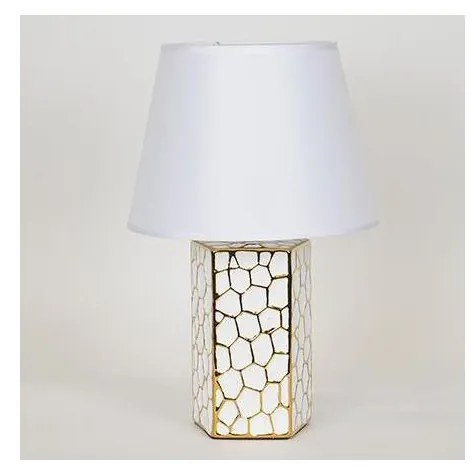 Stolná lampa 1xE14/40W/230V biela/zlatá