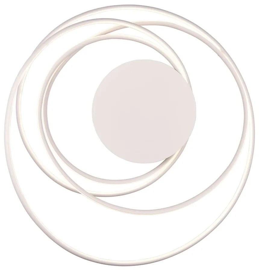 Biele LED stropné svietidlo s kovovým tienidlom Nala – Trio Select