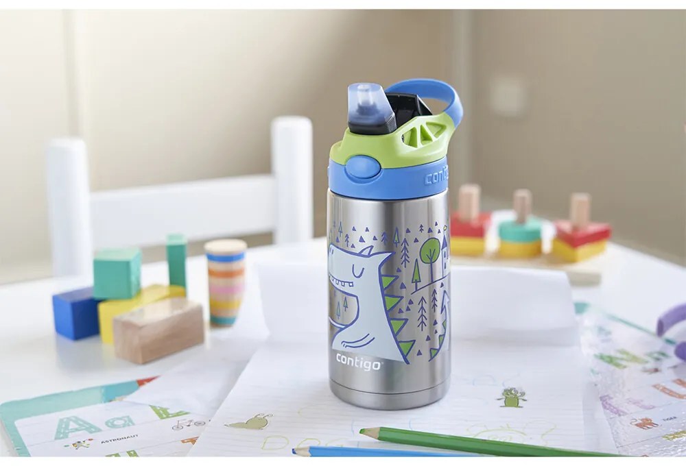 Detská fľaša Contigo Easy Clean Thermos 380 mlMatcha Dragon