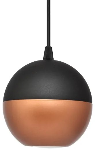 LED Luster na lanku MIDWAY 1xGU10/4,8W/230V čierna/medená