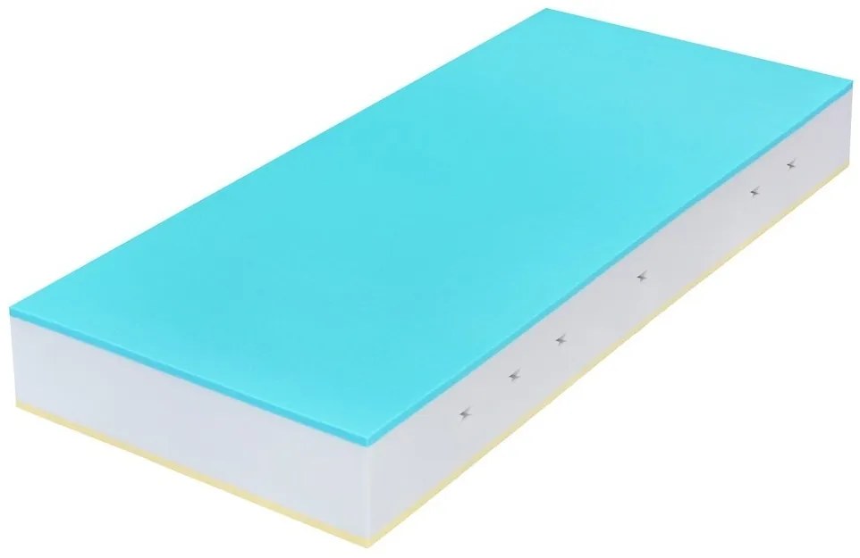 Tropico SWISSLAB BIG BOY VISCO 22 cm - matrac s nosnosťou 180 kg, s lenivou penou 110 x 200 cm, snímateľný poťah