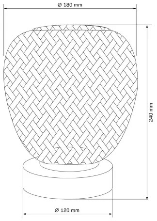 Stolná lampa ZANZIBAR 1xE27/20W/230V pr. 18 cm bambus