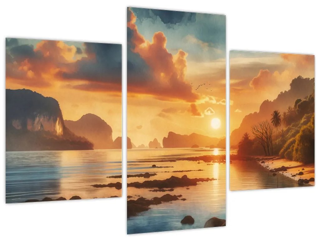 Obraz - Pohľad z pláže (90x60 cm)