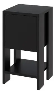 Nočný stolík Houseland EMA retro čierny