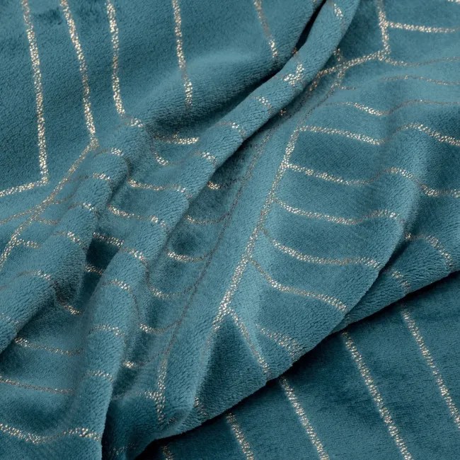 Deka LUNA 2 tyrkysová / zlatá