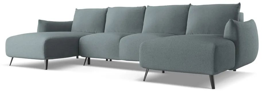 Svetlomodrá rohová pohovka Malie – Makamii