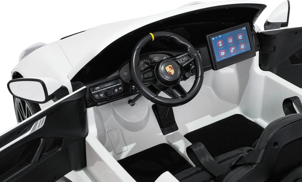 Ramiz Detské pretekárske auto Porsche 911 GT3 STRONG MP4 biele