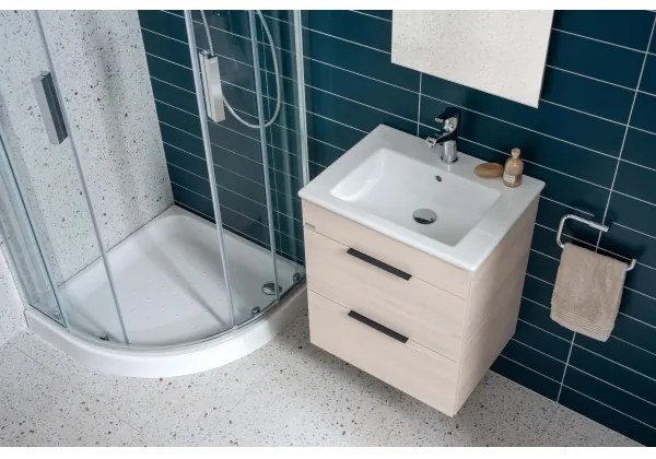 JIKA H4536021765141 - Kúpeľňová skrinka s umývadlom CUBE 60,7x65 cm jaseň