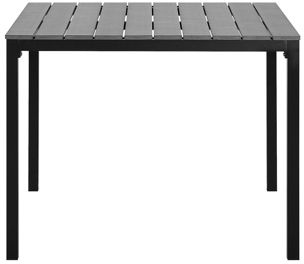 Záhradný stôl v sivom 95 x 95 cm PRATO Beliani