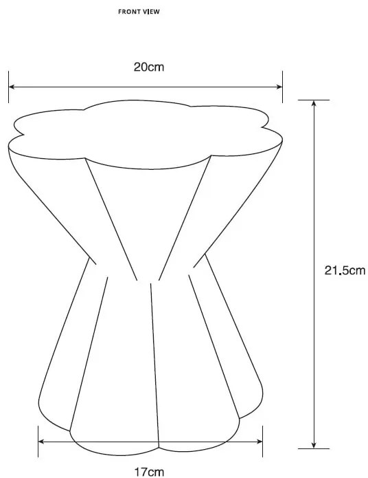 House Doctor Sklenená váza Say / Yellow