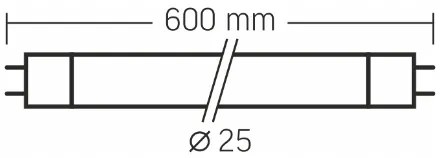 VIDEX LED trubica T8 - 60cm - 10W - studená biela