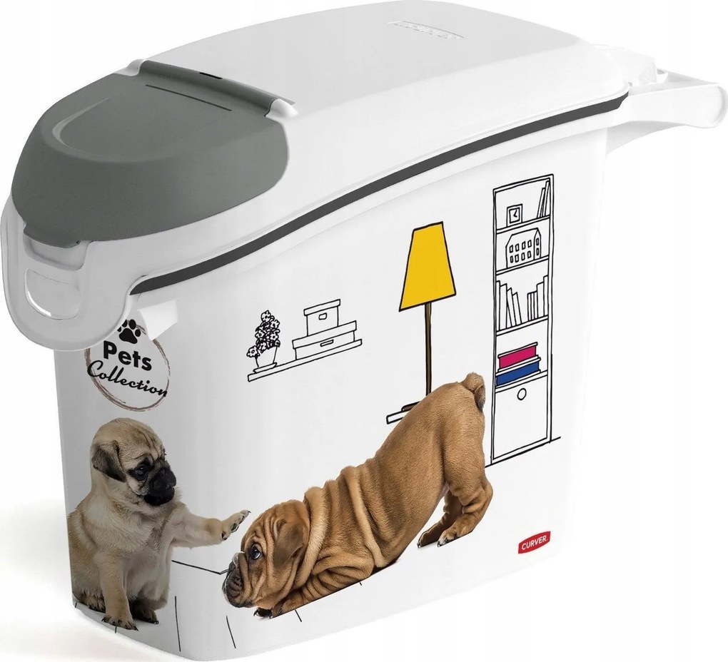 Kontejner a úložný box na granule pro psy, 15l/6kg DOG