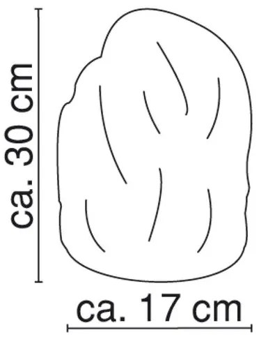 GLOBO 2834 - Soľná lampa STONE 1xE14/15W/230V
