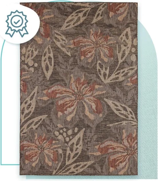 Koberec FENER Floral hnedý