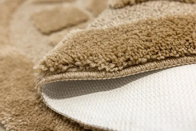 Kúpeľňový koberček Ocean béžový kruh