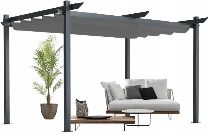 TRENDIE Pergola sivá 3x3m