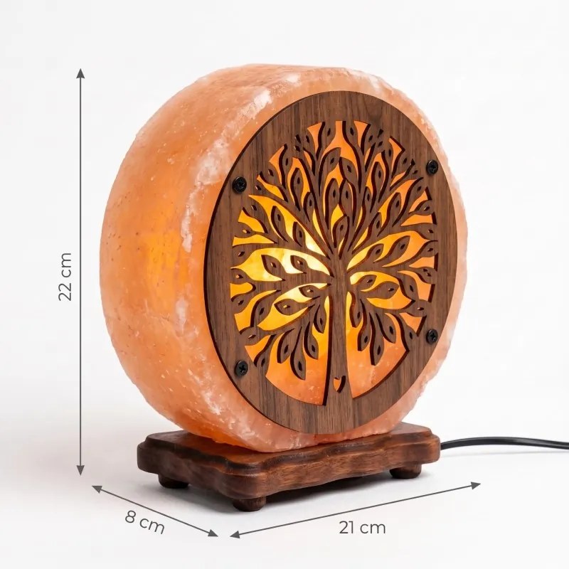 Soľná lampa okrúhly strom 5,2 kg