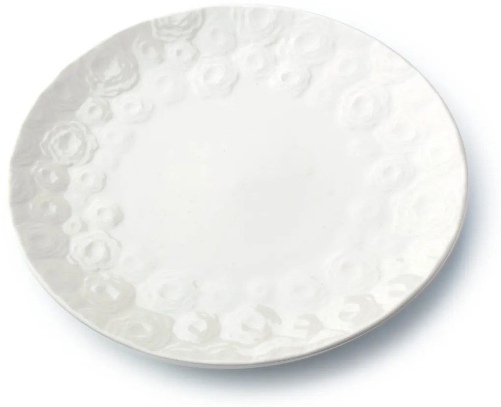 Sada tanierov ROSE 21 cm biela