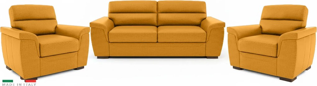 Sedacia zostava ROSSO II 3+1+1, oranžovo_žltá (enjoy new lux - 12 mango)