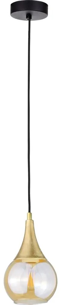 Luster na lanku LACRIMA HONEY 1xE27/60W/230V