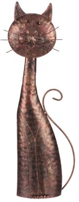 Kovová dekorácia mačka 44 cm