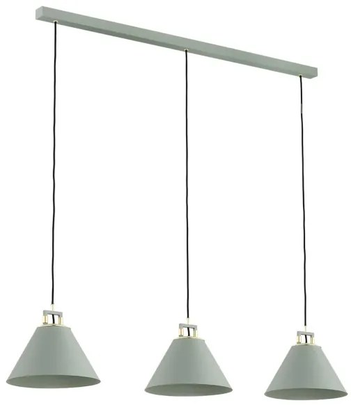 Argon 6177 - Luster na lanku ORTE 3xE27/15W/230V zelená