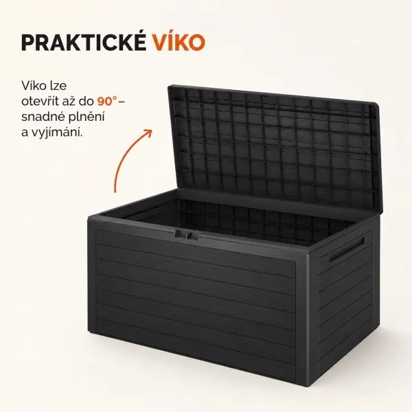 Plastový box JOLA DE100 280L antracit