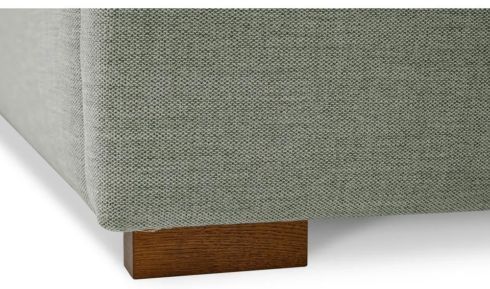 Sivá čalúnená dvojlôžková posteľ s roštom 140x200 cm Dreamer – Scandic