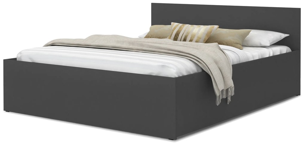 GL Jednolôžková posteľ s úložným priestorom Dolly - sivá Rozmer: 200x120