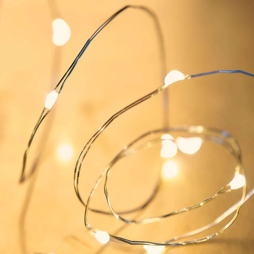TWINE LIGHTS Svetelná reťaz s USB 20 svetiel