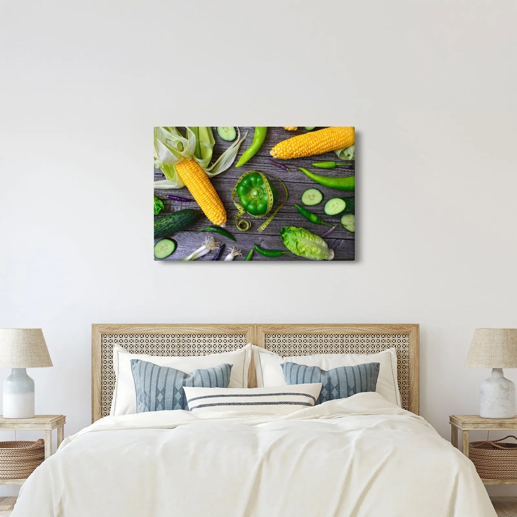 Obraz so zeleninou (90x60 cm)