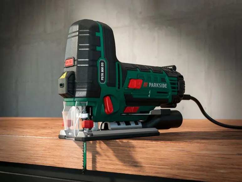 Parkside® Priamočiara kyvadlová píla Pstk 800 D3 + 2-stupňová elektrická vŕtačka PNS 300 B3 (800011447)