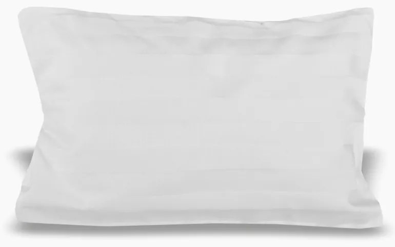 Dekoračný vankúš damaškový biely s obliečkou 30x20 cm EMI