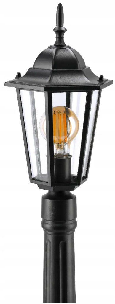BERGE Záhradná lampa Stĺp Lampáš LED E27 105cm