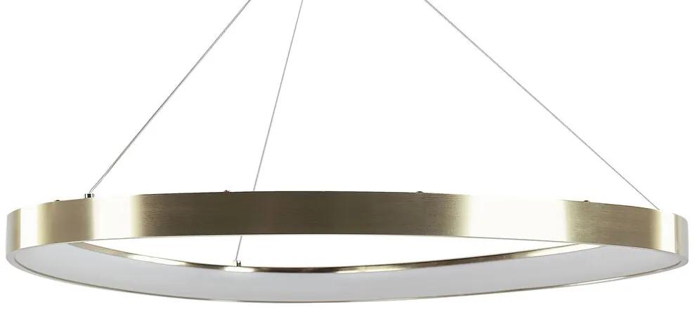 Závesná kovová LED lampa zlatá KRABURI Beliani
