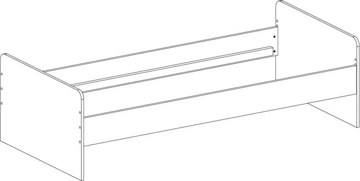 Jednolôžková posteľ Joker 90x200 cm, biela