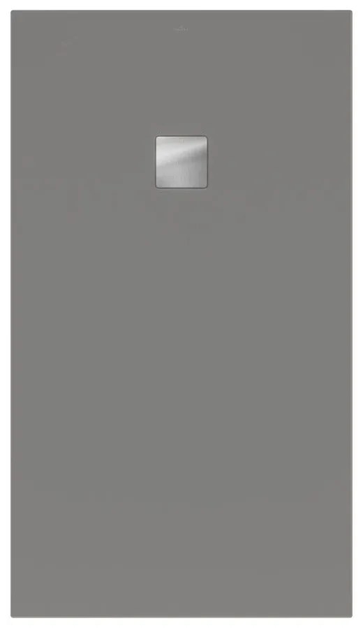 VILLEROY &amp; BOCH Planeo obdĺžniková sprchová vanička akrylátová, s technológiou RockLite, štandardný model, protišmyk (B), 1600 x 900 x 48 mm, Grey, UDA1690PLA2V-3S