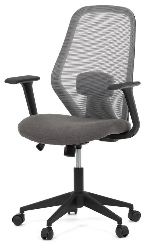 Kancelářská židle, houpací mechanismus, šedá síťovina, KA-V3149 GREY