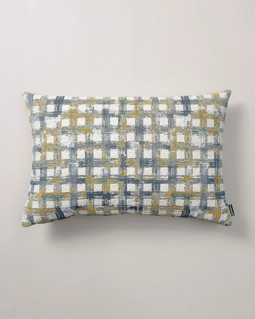 Karin - jednoduchá obliečka, 60x40cm farba produktu modrá látka zapletaná, vzorované
